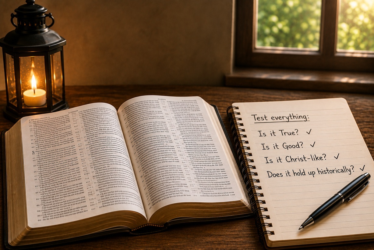 Test everything; hold fast what is good